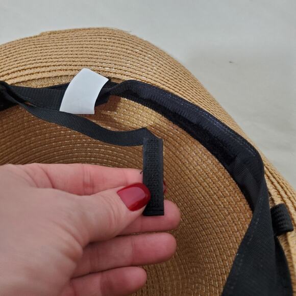 100% Paper Fedora with Black Band and Adjustable Interior Band - Picture 8 of 9